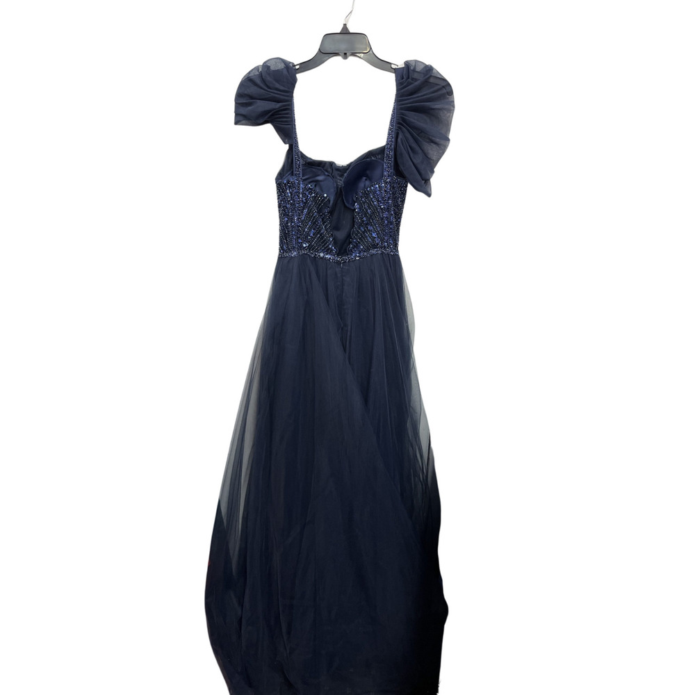 VIPGIRL Blue Maxi Dress - Formal Evening Gown - Size 2
